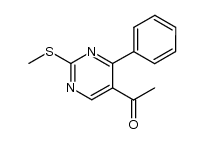 5-Acetyl-2-methylthio-4-phenylpyrimidine Structure