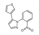 1-(2-NITROPHENYL)-5-(THIOPHEN-3-YL)-1H-PYRAZOLE Structure