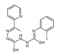 1-(2-iodophenyl)-3-[[(E)-1-pyridin-2-ylethylideneamino]carbamothioylamino]thiourea Structure