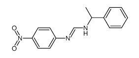 N'-(4-nitrophenyl)-N-(1-phenylethyl)formimidamide Structure
