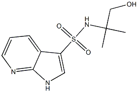 1H-Pyrrolo[2,3-b]pyridine-3-sulfonamide, N-(2-hydroxy-1,1-dimethylethyl)-结构式