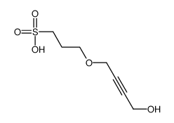 3-(4-hydroxybut-2-ynoxy)propane-1-sulfonic acid结构式