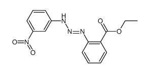 ethyl 2-(3-(3-nitrophenyl)triaz-1-en-1-yl)benzoate Structure