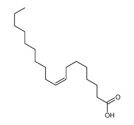 (Z)-octadec-8-enoic acid Structure