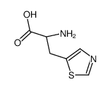 (S)-2-氨基-3-(噻唑-5-基)丙酸结构式