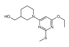 [1-(6-Ethoxy-2-Methylsulfanyl-pyrimidin-4-yl)-piperidin-3-yl]-Methanol结构式