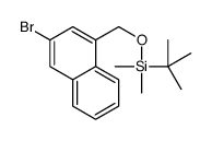 (3-bromonaphthalen-1-yl)methoxy-tert-butyl-dimethylsilane结构式