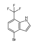4-Bromo-7-(trifluoromethyl)-1H-indole Structure