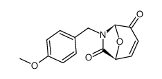 (1S,5R)-N-(p-methoxybenzyl)-8-oxa-6-azabicyclo<3.2.1>oct-2-ene-4,7-dione结构式