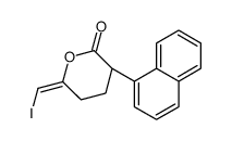 (3R)-6-(iodomethylidene)-3-naphthalen-1-yloxan-2-one Structure