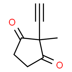 1,3-Cyclopentanedione, 2-ethynyl-2-methyl- (9CI) Structure
