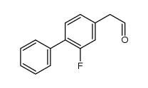 2--(2--fluoro--[1,1'--biphenyl]--4--yl)acetaldehyde结构式
