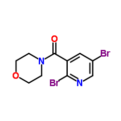 4-[(2,5-Dibromo-3-pyridinyl)carbonyl]morpholine structure