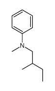 N-methyl-N-(2-methylbutyl)aniline结构式