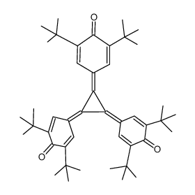 1,2,3-Tris(3,5-ditert-butyl-4-oxo-2,5-cyclohexadien-1-ylidene)cyclopropane Structure