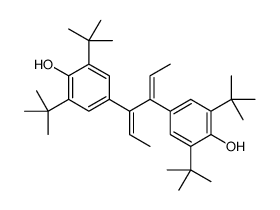 2,6-ditert-butyl-4-[(2E,4E)-4-(3,5-ditert-butyl-4-hydroxyphenyl)hexa-2,4-dien-3-yl]phenol Structure