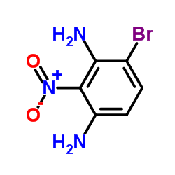 4-Bromo-2-nitro-1,3-benzenediamine结构式