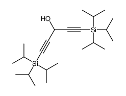 1,5-bis[tri(propan-2-yl)silyl]penta-1,4-diyn-3-ol Structure