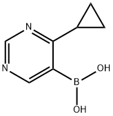 4-Cyclopropylpyrimidine-5-boronic acid Structure