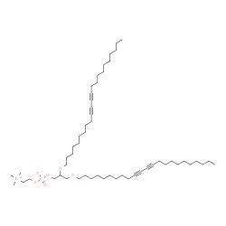 1,2-bis(10,12-tricosadiynyl)glycero-3-phosphocholine结构式