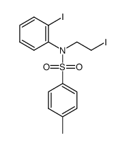 N-(2-iodoethyl)-N-(2-iodophenyl)-4-methylbenzenesulfonamide结构式