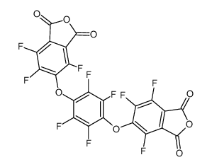 1,4-Bis(3,4-dicarboxytrifluorophenoxy)tetrafluorobenzene dianhydride Structure