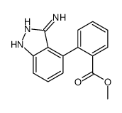 methyl 2-(3-amino-1H-indazol-4-yl)benzoate结构式