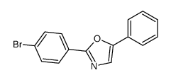 2-(4-bromophenyl)-5-phenyl-1,3-oxazole结构式