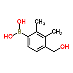 2,3-Dimethyl-4-hydroxymethylphenylboronic acid Structure