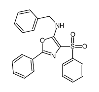 4-(benzenesulfonyl)-N-benzyl-2-phenyl-1,3-oxazol-5-amine Structure