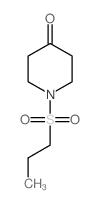 1-propylsulfonylpiperidin-4-one Structure