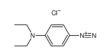 4-(diethylamino)benzenediazonium chloride结构式