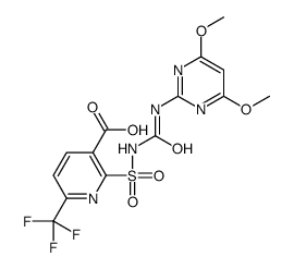 2-[(4,6-dimethoxypyrimidin-2-yl)carbamoylsulfamoyl]-6-(trifluoromethyl )pyridine-3-carboxylic acid结构式