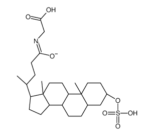 Glycolithocholic acid 3-sulfate Structure