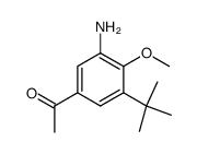 1-[3-amino-5-(tert-butyl)-4-methoxyphenyl]-1-ethanone结构式