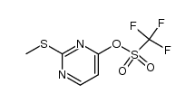 2-methylthio-4-pyrimidinyl triflate结构式