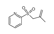 Pyridine,2-[(2-methyl-2-propenyl)sulfonyl]-(9CI) structure