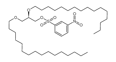 2,3-Di-O-hexadecyl-sn-glycerol 1-(3'-nitrobenzenesulfonate)结构式