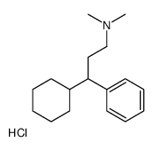 3-cyclohexyl-N,N-dimethyl-3-phenylpropan-1-amine,hydrochloride Structure
