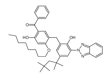 Methanone, [5-[[3-(2H-benzotriazol-2-yl)-2-hydroxy-5-(1,1,3,3-tetramethylbutyl)phenyl]methyl]-2-hydroxy-4-(octyloxy)phenyl)phenyl- picture