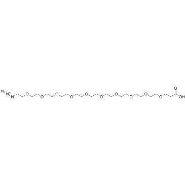 Azido-PEG10-acid Structure