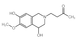 2-Butanone,4-(3,4-dihydro-4,7-dihydroxy-6-methoxy-2(1H)-isoquinolinyl)-结构式