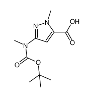1-Methyl-3-(Methylamino)-1H-Pyrazole-5-Carbonitrile结构式