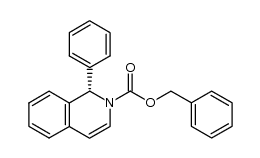 (R)-(+)-benzyl 1-phenyl-1,2-dihydroisoquinoline-2-carboxylate结构式