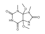 4,5-dimethoxy-3,9-dimethyl-tetrahydro-purine-2,6,8-trione结构式