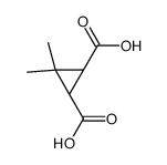 (1S,2S)-3,3-dimethylcyclopropane-1,2-dicarboxylic acid结构式
