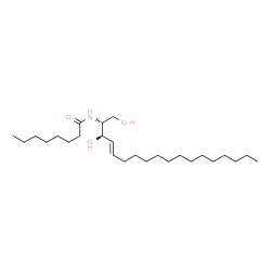 C8 D-threo Ceramide (d18:1/8:0) structure