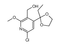 6-CHLORO-4-(2-ETHYL-1,3-DIOXOLAN-2-YL)-2-METHOXYPYRIDIN-3-YL]METHANOL picture