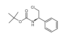 (R)-tert-butyl (2-chloro-1-phenylethyl)carbamate Structure