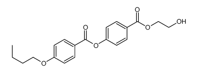 [4-(2-hydroxyethoxycarbonyl)phenyl] 4-butoxybenzoate结构式